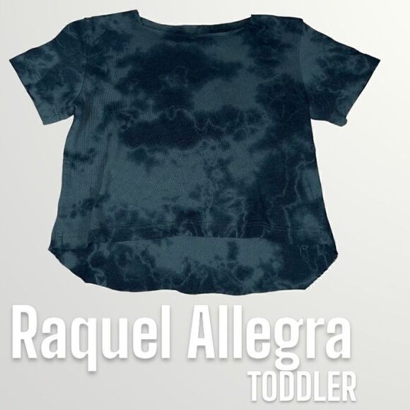 Raquel Allegra Basics Super Soft Raw Cut Tie Dye Handmade T-Shirt Toddler Size 3 - Picture 1 of 8
